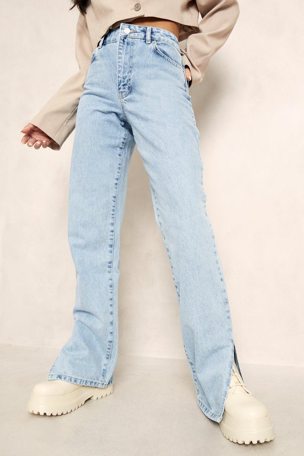 Boohoo jean online fendu